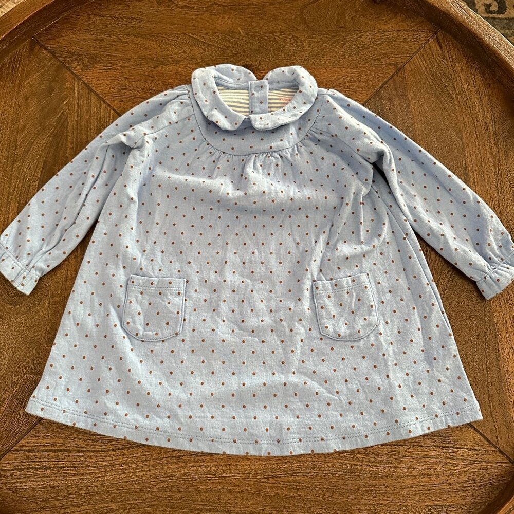 Baby Boden Polka Dot Collared Dress